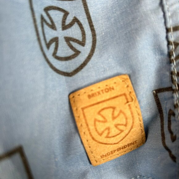Brixton X Indenpendent Colab Shorts Trunks SIze Medium Cross Logo AOP - Picture 4 of 6